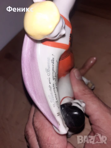 Съветски порцелан статуетка фигура надпис маркировка, снимка 8 - Антикварни и старинни предмети - 51409154