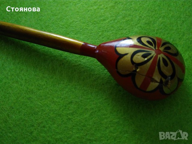 Руски ръчно рисувани дървени лъжици -Хохлома, снимка 7 - Декорация за дома - 25515482