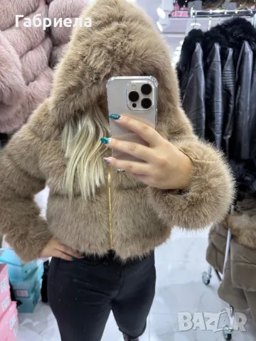 Промо цена* Луксозни палта от лисица естествен косъм , снимка 3 - Палта, манта - 48072619