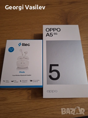 OPPO A5 5G зелен, снимка 1 - Телефони с две сим карти - 53132882