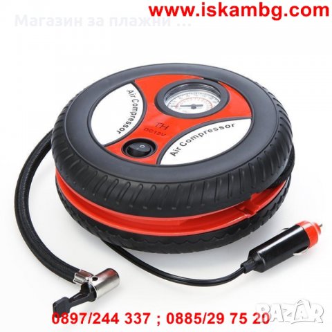 Преносим компресор с формата на гума, снимка 5 - Аксесоари и консумативи - 28384347