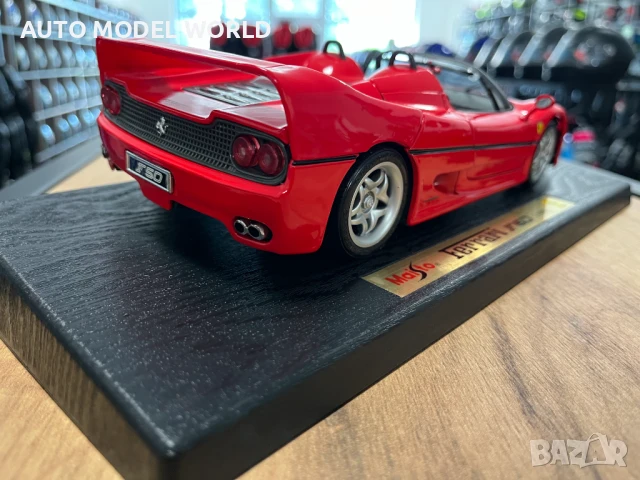 Рядък модел метална колекционерска количка FERRARI F50 CABRIO 1:18, снимка 3 - Колекции - 50988098