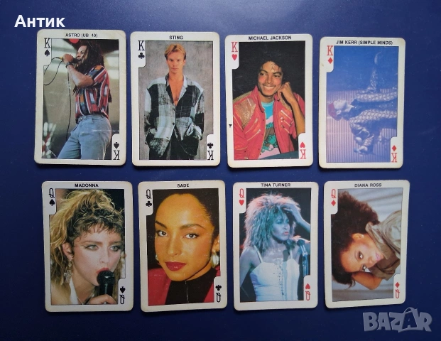 Колекция Стари Карти от Дъвки Rock'N Bubble 80's, снимка 6 - Колекции - 53457942