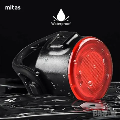 Комплект LED светлини за велосипед, Водоустойчиви, Кръгли, USB, ZH-068, снимка 4 - Аксесоари за велосипеди - 49795819