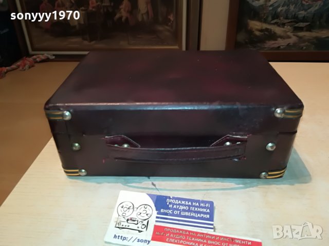 кожено куфарче с златен обков-внос швеция 1907210922, снимка 15 - Колекции - 33560555