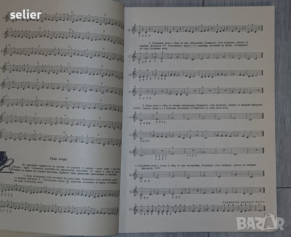 "Начална школа за акордеон" Автори: Христо Радоев и Атанас Атанасов  Издател: Държавно издателство ", снимка 11 - Художествена литература - 52565491