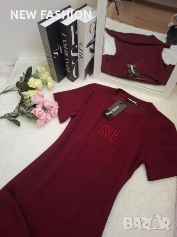 Разпродажба ✨ Дамска Памучна Рокля ✨MIU MIU 