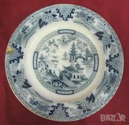 19 век Антик- VILLEROY BOCH Порцеланова Чиния Германия, снимка 6 - Антикварни и старинни предмети - 37030398