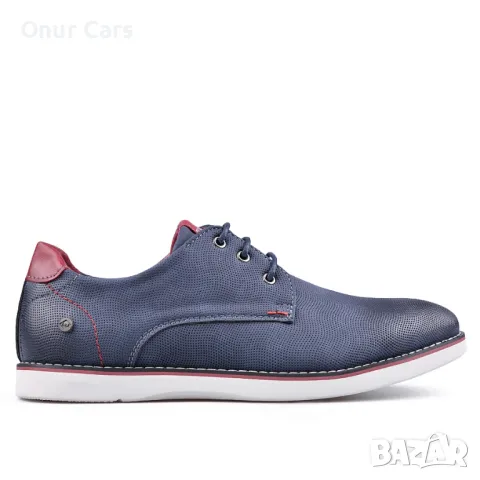 Мъжки ежедневни обувки в тъмно син цвят /Размер 40/, снимка 5 - Ежедневни обувки - 49625337