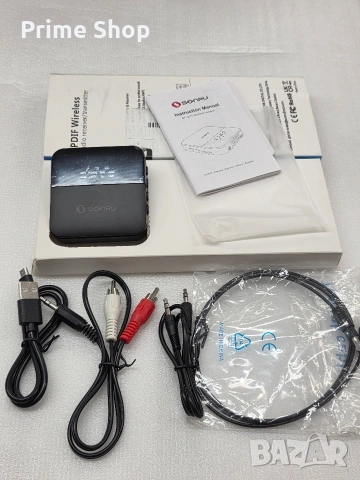 SONRU Bluetooth 5.0 Трансмитер и Приемник, aptX HD/LL, снимка 9 - Други - 53541848