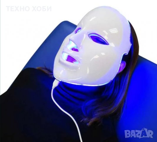 Козметична Led маска за лице със светлинна терапия, фотодинамична терапия, акне, бръчки, снимка 15 - Козметични уреди - 37601981