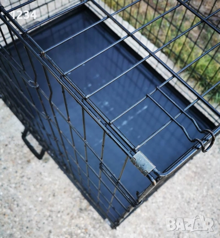 транспортна клетка метална сгъваема 90x60x65см за куче, стационар, снимка 7 - За кучета - 51773911