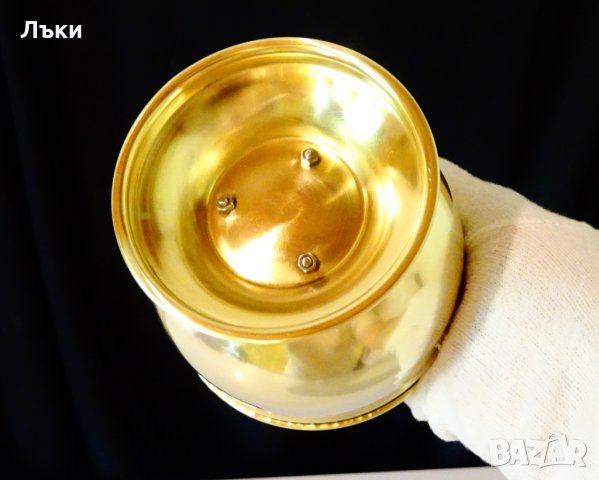 Месингова бонбониера,купичка,съд 12 см. , снимка 4 - Антикварни и старинни предмети - 33516953