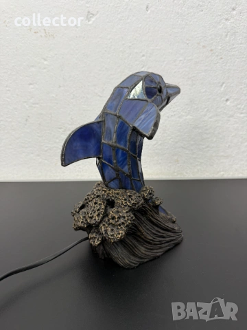 Нощна / настолна лампа тифани. №7818, снимка 5 - Антикварни и старинни предмети - 53043503