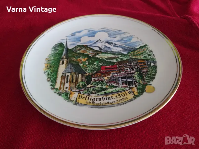 Колекционерска порцеланова чиния HEILIGENBLUT 1301m. WS QUALITÄT HAND MADE Германия., снимка 2 - Колекции - 49855964