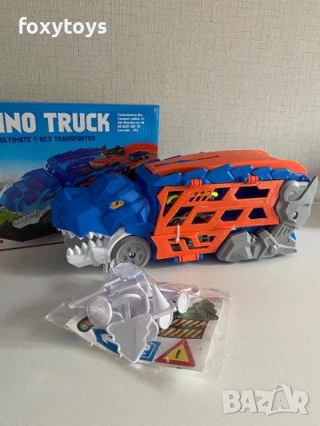 Дино камион и 3 коли - 2 в 1, снимка 10 - Коли, камиони, мотори, писти - 51848839