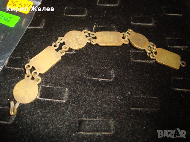 СТАРИННА ВЪЗРОЖДЕНСКА БРОНЗОВА КЕРАМИЧНА ГРИВНА 56381, снимка 3 - Антикварни и старинни предмети - 32266500