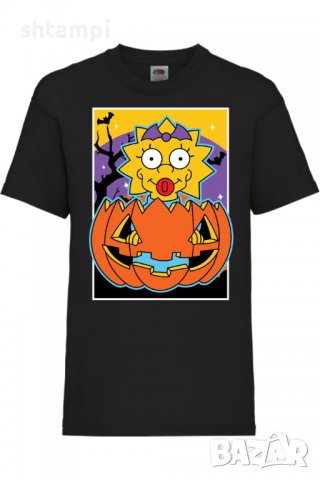 Детска тениска The Simpsons Maggie Simpson 03,Halloween,Хелоуин,Празник,Забавление,Изненада,Обичаи,, снимка 2 - Детски тениски и потници - 38158675