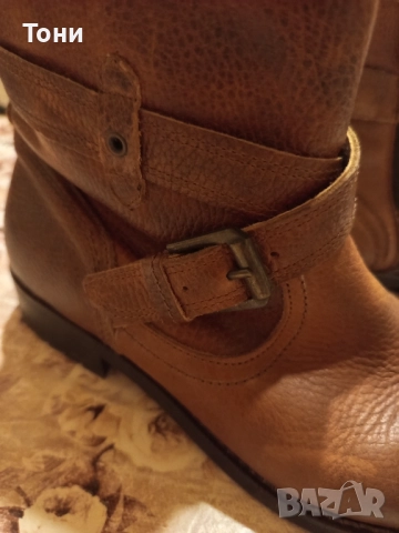 Нови Дамски Зимни Боти Изцяло от Естествена Кожа 38 , снимка 13 - Дамски боти - 52684338