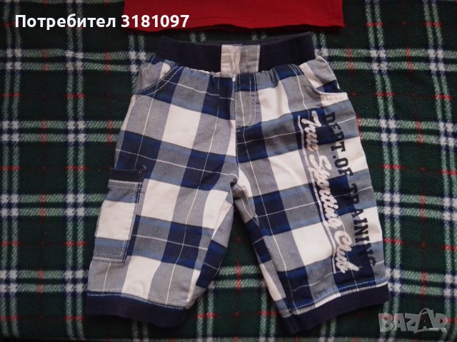 Детски шорти / къси панталони и червена тениска с лого и надпис Ферари за момче 3- 5 годишно, снимка 5 - Детски тениски и потници - 37630493