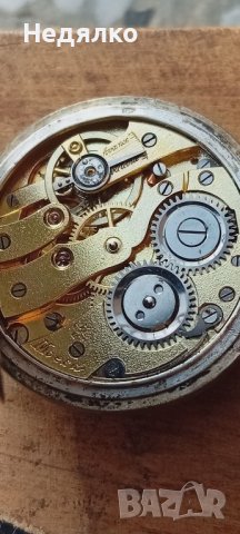 Moesa,швейцарски джобен часовник,сребро,злато,ниело, снимка 7 - Антикварни и старинни предмети - 43910260