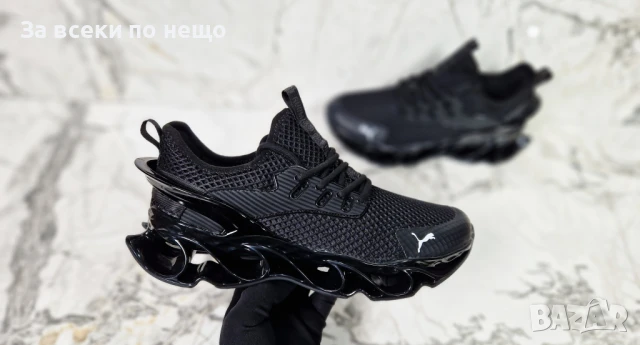 Puma Мъжки Черни Маратонки🔝Мъжки Спортни Обувки Пума Код P758, снимка 4 - Маратонки - 50679223