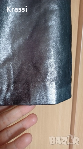 Пола естествена кожа  Gestuz 38 нова, снимка 8 - Поли - 52341596