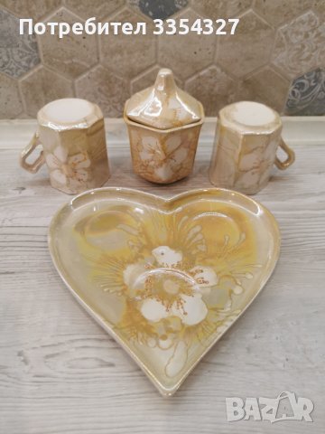 Сет за кафе за двама, снимка 4 - Чаши - 43594407