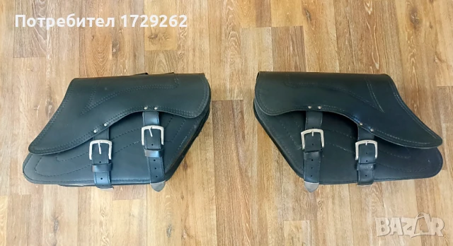 Дисаги за мотор, чопър, естествена кожа 