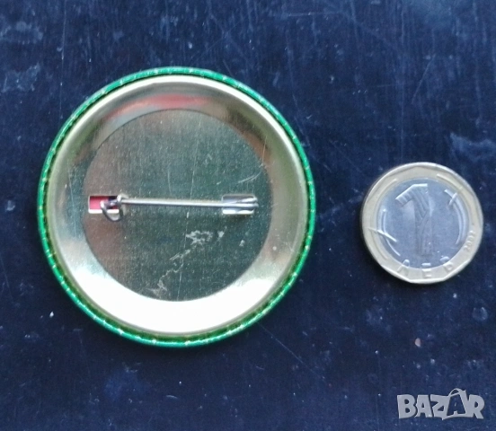 Огромна значка Българска национално - радикална партия (БНРП), снимка 2 - Колекции - 53428191