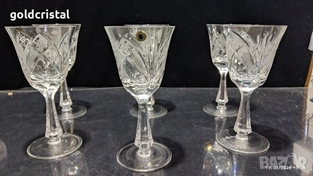 кристални чаши серия Зорница 