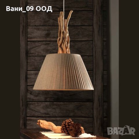 Пендел в рустикален стил, снимка 2 - Лампи за таван - 43703056
