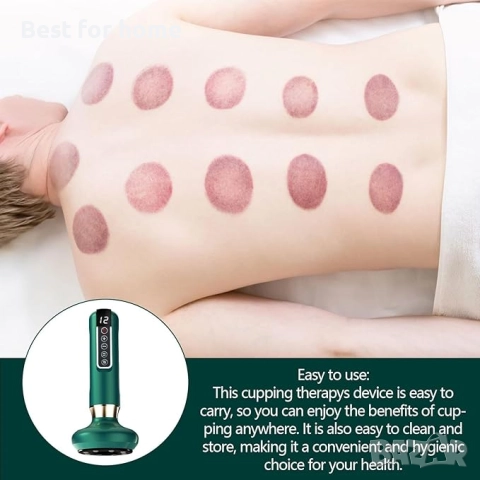 3 в 1 Вендузен масажор  с 12 нива на температура от Geruwam, снимка 2 - Масажори - 52402637