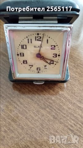 Часовник Слава в облицована с кожа кутия