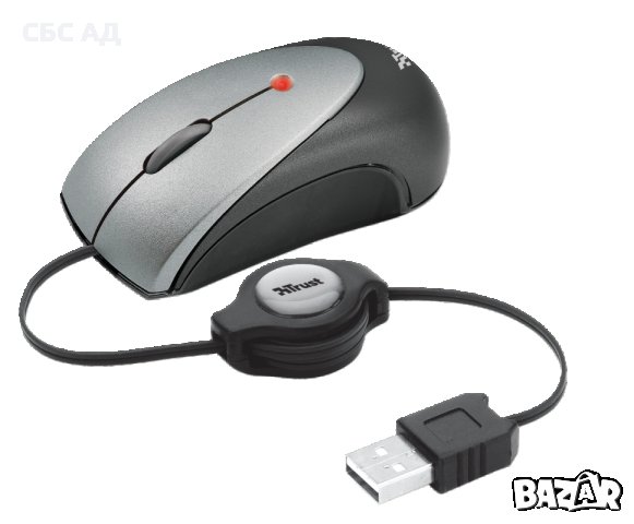 МИШКА TRUST OPTICAL USB MICRO MOUSE MI-2650MP, снимка 1 - Клавиатури и мишки - 27761963