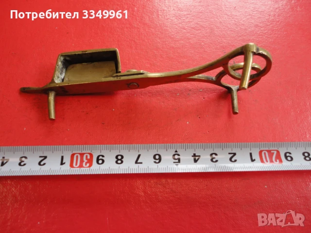 Бронзово ножица за фитили на свещ лампа 19 век