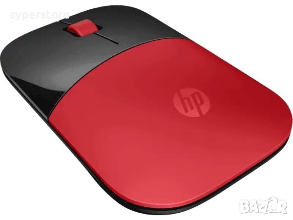 Мишка Безжична HP Z3700 Red/Black Черно-червена wireless, снимка 2 - Клавиатури и мишки - 37062631