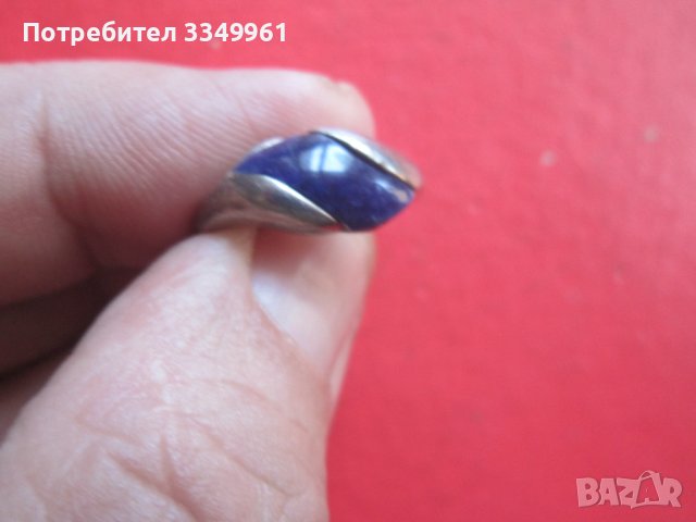 Страхотен сребърен пръстен с камък 925 РОВ, снимка 6 - Пръстени - 36704154