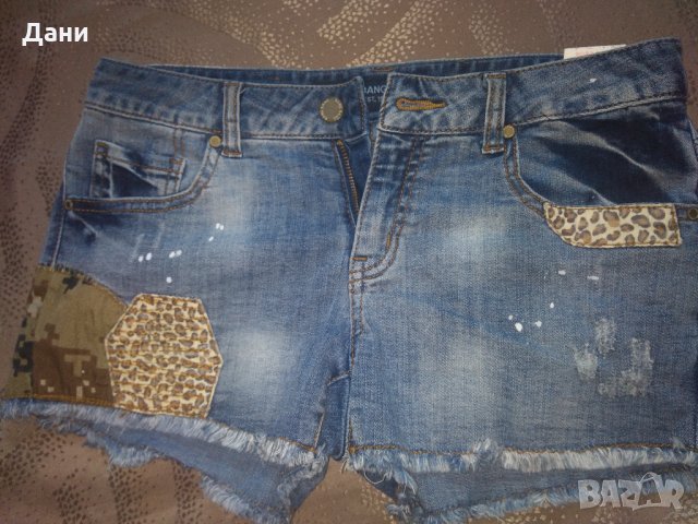 Дамски къси дънкови пантлони bang bang jeans, снимка 1 - Дънки - 28802314