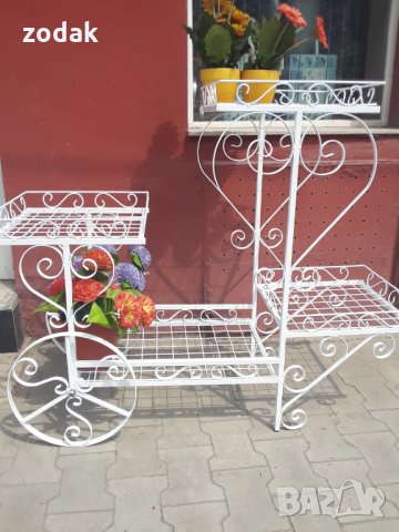 unique-Количка Професионална, цветарска  с 4 нива, снимка 3 - Градински мебели, декорация  - 33566943