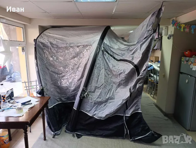 УНИВЕРСАЛЕН НАДУВАЕМ ФОРСЕЛТ AIR VANGO KELA ТАLL. ЗА КЕМПЕР ИЛИ КАРАВАНА.РАЗМЕРИ 370 x 310см, снимка 8 - Палатки - 49708731