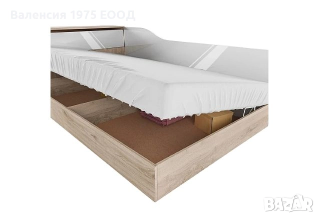 Легло персон и половина с ракла Сити 2002 сонома, орех или комбинация бяло/ арвен, снимка 14 - Спални и легла - 18797284
