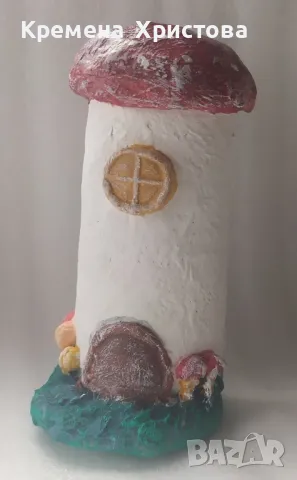 Къщичка -гъбка , снимка 2 - Декорация за дома - 49826940