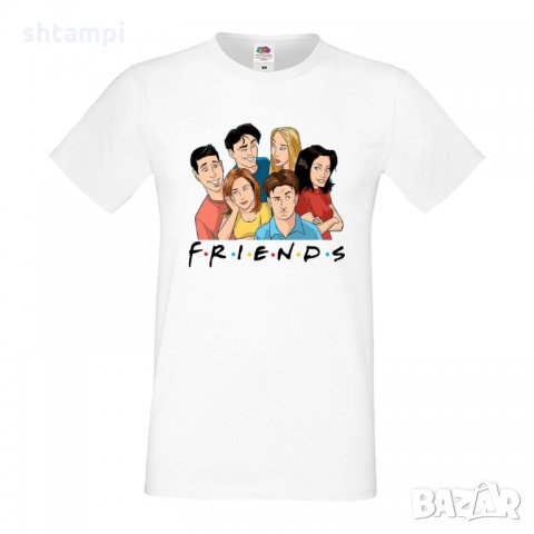 Мъжка тениска Friends art 1, снимка 5 - Тениски - 33028480