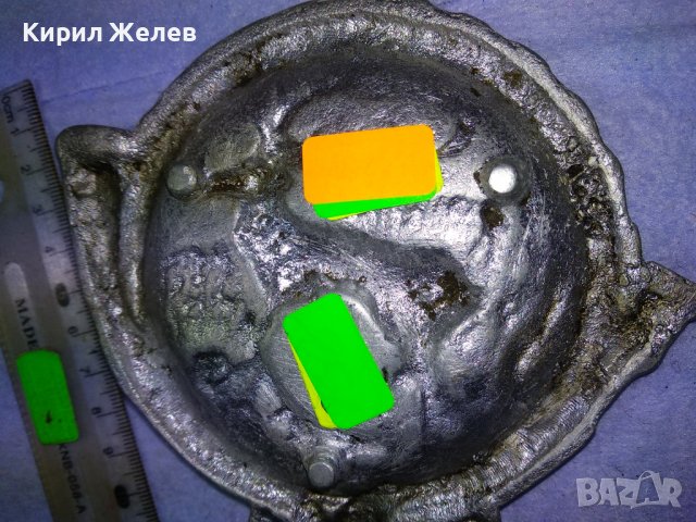 СТАРИНЕН ЛОВДЖИЙСКИ КРАСИВ с БЛАГОРОДЕН ЕЛЕН СРЕБРИСТ МЕТАЛЕН ПЕПЕЛНИК КОЛЕКЦИОНЕРСКА ЧИНИЙКА 41555, снимка 9 - Колекции - 43663089