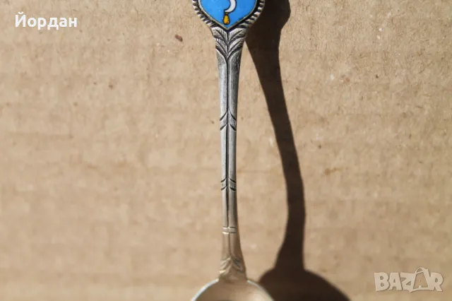 Сребърна лъжица , снимка 3 - Прибори за хранене, готвене и сервиране - 49596096