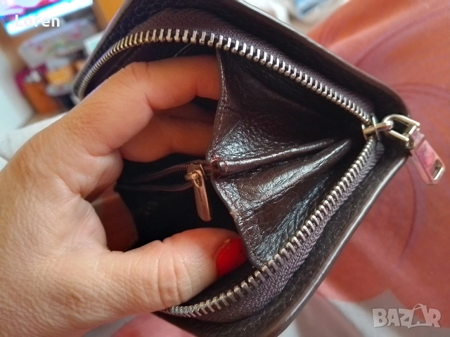 Ново!Дамско портмоне еко кожа кафяв цвят, снимка 9 - Портфейли, портмонета - 53364298