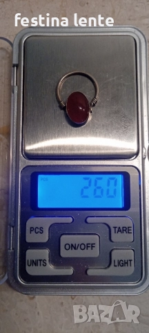 Сребърен винтидж пръстен с карнеол, снимка 6 - Пръстени - 52388805