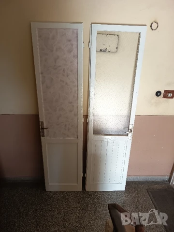 Дограма балконски врати дървени 2 броя, снимка 1