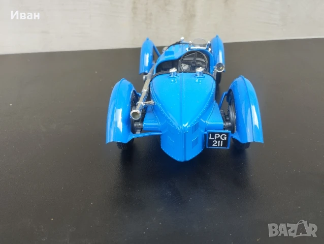 Метална количка Bugatti Type 59 1934 BBURAGO , снимка 6 - Колекции - 51062841